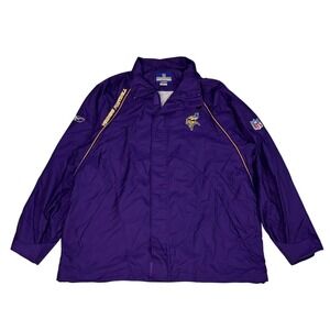 Reebok Minnesota Vikings‎ Jacket Mens Size XL Oversized Full Zip NFL Vintage